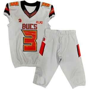 Maillots de football américain en sergé avec logo d'équipe personnalisé, uniforme de football américain en sergé - Product Image 2