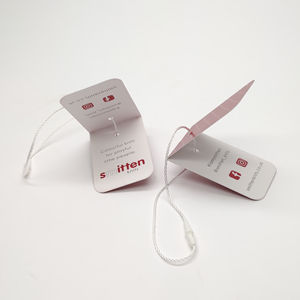 ป้ายแท็กแขวนแสดงโลโก้โซเชียลมีเดียแบบกำหนดเองแท็กส่งเสริมการขายการ์ดพับสำหรับโฆษณาเสื้อผ้าเครื่องใช้สำนักงาน - Product Image 1