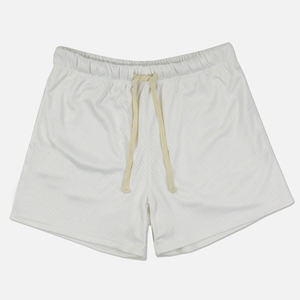 Shorts de sport pour hommes personnalisés en maille, couleur unie, avec cordon de serrage, style décontracté, séchage rapide - Product Image 6