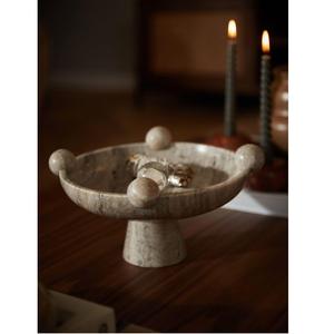 ชามสลัดเรซิ่นทำมือ ปลอดสาร BPA ผิวขัดเงา ลายวงกลม สำหรับตกแต่งบ้านและจัดโต๊ะอาหาร - Product Image 3