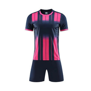 ชุดฝึกซ้อมฟุตบอลผ้าโพลีเอสเตอร์100% ชุดเสื้อทีมฟุตบอลแบบย้อนยุค - Product Image 3