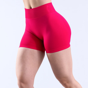 "กางเกงขาสั้นสำหรับผู้หญิงแบบไร้รอยต่อสำหรับออกกำลังกายเล่นฟิตเนสยืดได้4ทาง OEM ODM ขายส่ง" - Product Image 2