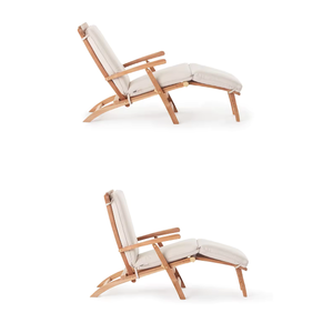 Muebles Tumbona de teca Floding al aire libre Tumbona Chaise Lounge Tumbonas Sofá al aire libre - Product Image 5