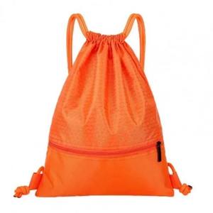 กระเป๋าเป้สะพายหลังแบบมีเชือกรูดทำจากไนลอนน้ำหนักเบาเรียบง่ายสำหรับผู้ชายและผู้หญิงกระเป๋าซิปแบบอ็อกซ์ฟอร์ดสำหรับเล่นกีฬาและเล่นบาสเก็ตบอล - Product Image 2