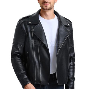แจ็กเก็ตหนังวัวของผู้ชายทันสมัยมีซิปมีกระเป๋ามีฮู้ดดีไซน์ให้น้ำหนักเบากันลมสำหรับฤดูหนาวสวมใส่ได้ทุกฤดู - Product Image 5