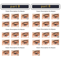 Boîte à lentilles de contact respirante personnalisée, emballée dans un sac OPP, service complet pris en charge, usine en Chine, lentilles colorées de 14,2 mm, une paire