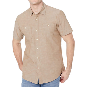 Nhà Máy Trực Tiếp Thời Trang Cotton Polyester Nút Xuống Váy Trang Phục Chính Thức Áo Sơ Mi Cho Nam Giới Tốt Nhất Phong Cách Hot Bán - Product Image 3