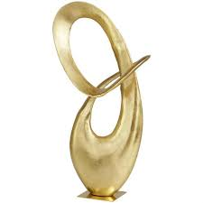 CosmoLiving by Cosmopolitan Aluminium Métal Oiseau Sculpture Décorative Plume Décoration Maison Statue, Accent Figurine - Product Image 3