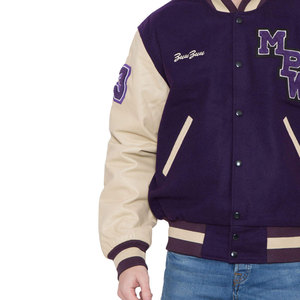 Custom Made Lightweight Lettermen <b>Jacket</b> with <b>Patches</b> Canvas Fabric Eco-Friendly Front Logo Best Material for Men - Product Image 5