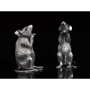 Sterling Silver Mice <b>Salt</b> & <b>Pepper</b> <b>Shakers</b> - Product Image 4