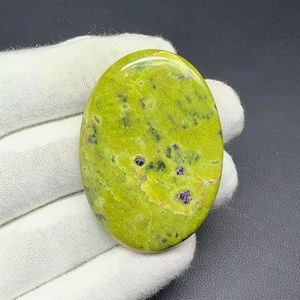 Jaspe de atlantasita Natural de alta calidad, piedra preciosa suelta, cristal verde para joyería hecha a mano, piedra maravillosa - Product Image 1