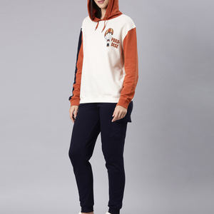 Élégant nouveau femmes Logo personnalisé grande taille 2 pièces ensemble respirant à capuche et joggeurs survêtement longs hauts pour l'hiver adultes - Product Image 4