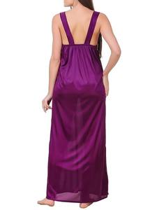 Ensemble de chemise de nuit en satin super confortable pour femme (lot de 2) Emballage personnalisé disponible auprès du vendeur indien Woven Weave - Product Image 6