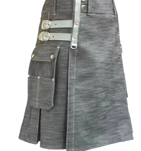 Productos calientes Todos los colores Hombres y mujeres New Modern Scottish Tartan Utility Kilts para la venta - Product Image 4