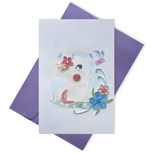 บัตรอวยพรกระดาษม้วนลายสัตว์เวียดนามทำมือพร้อมงานฝีมือรูปสัตว์ที่ไม่เหมือนใครสำหรับงานเลี้ยง - Product Image 1