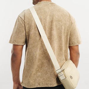 Camiseta lavada con ácido de peso pesado con logotipo personalizado para hombre, camisetas de gran tamaño, camisetas lavadas con ácido de la mejor calidad - Product Image 5