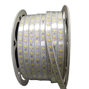 Bande lumineuse <span class=keywords><strong>LED</strong></span> <span class=keywords><strong>RGB</strong></span> blanche pour extérieur, découpable, en plastique, 120 <span class=keywords><strong>LED</strong></span>/m, 220V, SMD 5730, IP65, largeur de panneau 10MM, contrôle par application - Product Image 5