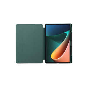 Étui pour tablette Netzy Mi Pad 5 SAFA avec support pliable à trois volets et emplacement pour stylet, housse de protection bleue, design folio, en PU et PC, pour fonction veille - Product Image 5