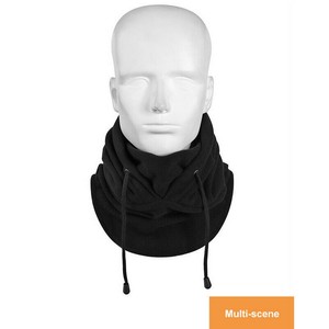 Gorros de punto cálidos de invierno con logotipo personalizado, gorro de bufanda para mujeres y niñas, pasamontañas de invierno con capucha elástico de Color sólido, gorro de punto - Product Image 4