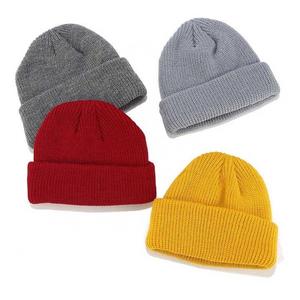 Custom Beanies for Men and Women Knitted Winter <b>Hat</b> with Plain Pattern Outdoor Use Beanie Caps <b>warm</b> knit beanie winter - Product Image 3