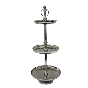 Vente en gros de présentoir à gâteau de luxe en métal au design moderne de qualité supérieure pour présentation de fête de mariage en vrac présentoir à gâteau - Product Image 1