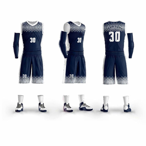 Ensemble de maillots de basket-ball unisexe conçus sur mesure, respirant, imprimé par sublimation, logo personnalisé, uniforme d'entraînement uni sans manches - Product Image 1
