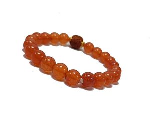 Homme et femme Cornaline rouge et pierre de Rudraksha Perles rondes Bracelet Maker Stones Style Fashion Jewelry Energy-Giving Gift - Product Image 3