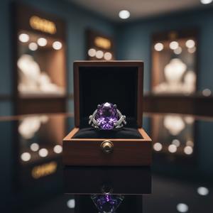 Anillo de Plata 925 con Amatista de Corte Ovalado, Regalo de Compromiso, Boda o Aniversario, Símbolo Cristiano, Engaste de Canal, Diseño Minimalista - Product Image 1