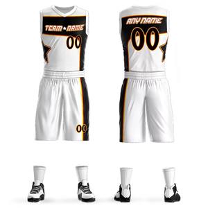 Ensemble uniforme de basket-ball personnalisé de haute qualité vêtements de sport en gros respirants avec différentes couleurs et logo imprimé - Product Image 2