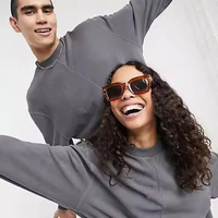 Survêtements personnalisés pour couple, tenues assorties, conception OEM, 100% coton molletonné, streetwear, séchage rapide, respirant