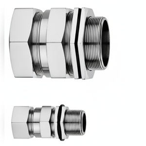 Presse-câble à double compression résistant aux intempéries M40 x 1 1/2 Filetage ET Gamme de câbles 2633 mm Laiton IP68 Étanche à la poussière et à l'eau Industriel - Product Image 2