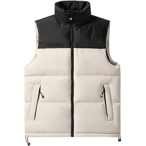 Nouveau 2025 personnalisé qualité professionnelle en gros 100% coton fait gilet veste vestes sur mesure manches moins vestes bouffantes - Product Image 1