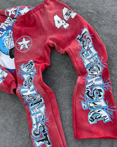 100% algodón gran oferta chándal personalizado ajustado equipo chándal para hombres conjuntos de chándal pantalones de chándal conjunto de chándal - Product Image 4