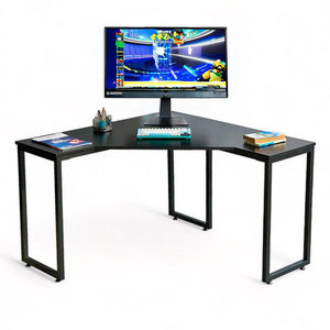 L-Shaped Corner <b>Computer</b> <b>Desk</b> 120x120cm Made of Rubber Wood with Assembled Legs Product Category CD68025 - Product Image 1