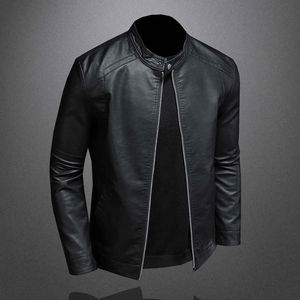 Chaqueta de Cuero para Hombre, Tallas Grandes, Estilo Moderno, para Motociclismo y Deportes al Aire Libre - Product Image 3