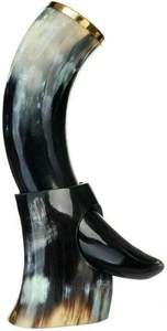 Corne à bière Viking, culture médiévale, corne à boire, cadeau pour les garçons d'honneur et cadeau de mariage par HANNAN HANDICRAFT - Product Image 6