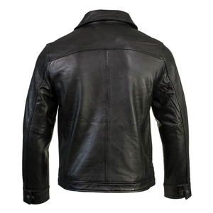 Chaqueta de cuero real vintage unisex OEM cuero de vaca moda retro 2025 ropa al por mayor - Product Image 3
