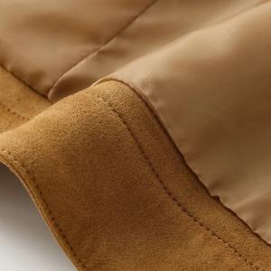 2025 femmes recadrée Faux cuir veste à manches longues automne décontracté pour Camel manteau avec coton remplissage dames vêtements d'extérieur - Product Image 6