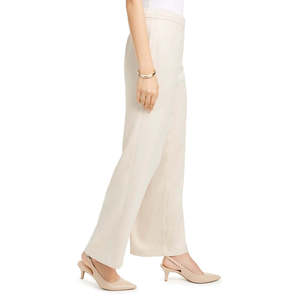 Pantaloni Alfani da donna a gamba larga in crêpe marrone, vita alta, taglia 12, stile classico, traspiranti e antipiega, morbidi e con effetto stropicciato - Product Image 3