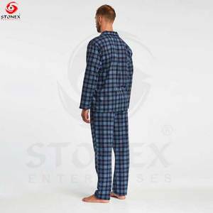 Nuevo conjunto de Pijamas de manga larga para hombre, ropa de dormir transpirable de seda, camisón de talla grande suave y acogedor de estilo moderno Sexy para hombre - Product Image 2