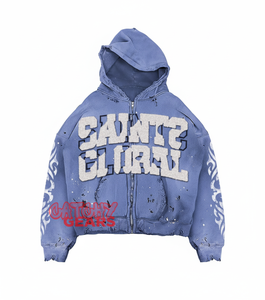 เสื้อฮู้ดลายดาวพลอยเทียมมีฮู้ดลายดาวออกแบบโลโก้ได้ตามต้องการ - Product Image 4