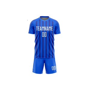 Conjunto de uniforme de fútbol personalizado al por mayor, hecho con material suave y transpirable, perfecto para entrenamientos, ligas, academias y partidos de clubes. - Product Image 4