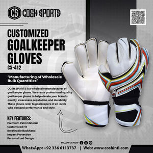 Gant de gardien de but professionnel blanc, rose et vert avec un design vibrant à triple bande pour les matchs et les entraînements de football - Product Image 6