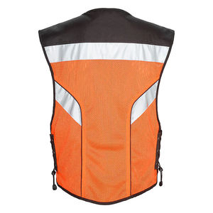 Chaleco de Seguridad de Alta Visibilidad Personalizado para Hombre, Ligero, Transpirable, con Cremallera, Ropa de Trabajo de Poliéster Estampada OEM para Verano - Product Image 3