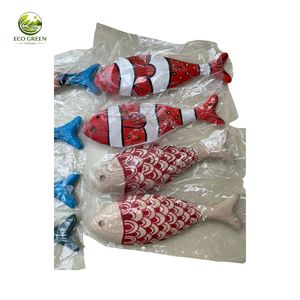Paintable Ash Wood Carved Fish Ornament <b>DIY</b> Educational Craft <b>Kit</b> for Children-Eco-Friendly Christmas Gift - Product Image 4