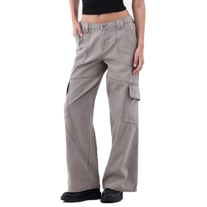 กางเกงลำลองขาตรงสตรีทแวร์แฟชั่นไซส์ใหญ่กางเกงยีนส์ผู้หญิง - Product Image 6