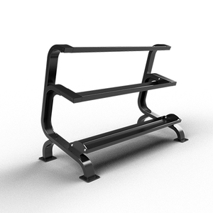 Support de rangement pour kettlebells QLI QKSR54, étagère en acier robuste à deux niveaux pour l'organisation des kettlebells, rangement pour la remise en forme - Product Image 2