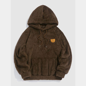 Nouveau Style Design Polaire À Capuche Fourrure Lourde Fluffy Polaire À Capuche Premium Qualité Hiver Hommes Vêtements Pull À Capuche Polaire - Product Image 1