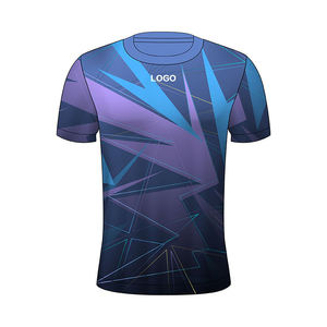 T-shirt décontracté pour homme 2025, manches courtes, haute qualité, 100% polyester, design sportif, impression par sublimation, tee-shirt vierge - Product Image 1