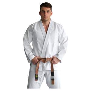 OEM personalizado BJJ Gi 450gsm perla tejido Jiu Jitsu Kimono uniforme conjunto con cinturón duradero costura traje de artes marciales - Product Image 1